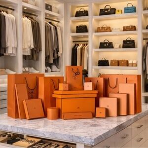 Authentic Hermes Empty Boxes & Gift Bags Ribbon Small Medium Large